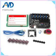 FYSETC-placa base todo en uno F6 V1.3, controlador de Motor paso a paso DRV8825 de 6 uds, pantalla táctil de 4,3 pulgadas, LCD de 4,3 pulgadas con lector SD 2024 - compra barato