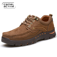 Camel Active-zapatos transpirables hechos a mano para hombre, calzado de vestir de alta calidad, planos, informales, de cuero genuino, a la moda 2024 - compra barato