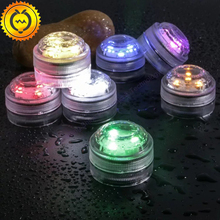 10x Remote Control Waterproof Submersible LED Tea Mini Lights With Battery Christmas Decoration Party Indoor Wedding Table Lamp 2024 - buy cheap