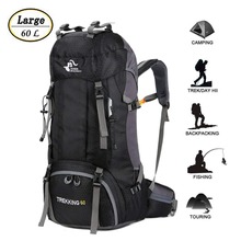 New 60L Outdoor Backpack Camping Climbing Bag Waterproof Mountaineering Hiking Backpacks Molle Sport Bag Climbing Rucksack 2024 - buy cheap