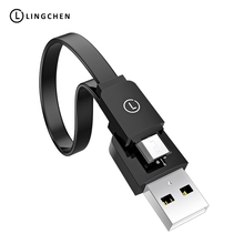 LINGCHEN Micro USB Cable for Samsung 2A Soft Fast Charge Data Cable Mobile Phone Cable Tablet Android Micro USB Cord 25cm 100cm 2024 - buy cheap