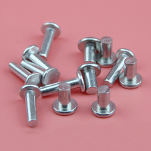 100Pcs M5*6/8/10/12/16/20/25/30/35/40/50mm Length Flat aluminum rivet flat head rivet tap solid aluminum rivets 5mm diameter 2024 - buy cheap