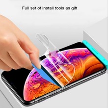 9D Soft Flexible TPU Screen Protector film For iPhone 8 7 Plus X XS Max Full Cover Hydrogel Protective Film & Tools (Not Glass) 2024 - buy cheap