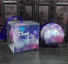 2019 новые мраморные свадебные коробки для конфет круглые металлические Подарочные коробочки с лентами предметы для вечеринки, сувениры и подарочная коробка 2024 - купить недорого