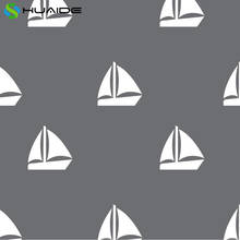 50pcs/set White Sail Boats Wall Stickers For Kids Room Boys Girl Bedroom Nursery Baby Wall Decals Custom Color Child's Gift A320 2024 - buy cheap