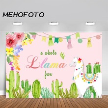 MEHOFOTO-Fondo de La Llama oh La Llama, Llama de cumpleaños, divertido fondo de fotografía, Baby Shower, pancarta de Fiesta Temática mexicana, fondos 2024 - compra barato