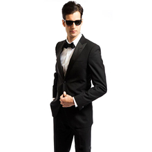 (Jacket+Pants)Slim Fit Black Formal Wedding Tuxedo Suits Terno Masculino Mens Suit Business Tailored Costume Homme Men Suit 2024 - buy cheap