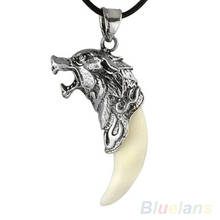 long necklace Trendy Brave Man Wolf Tooth Necklace Titanium Steel Domineering Pendant men Jewelry 005Z 2024 - buy cheap