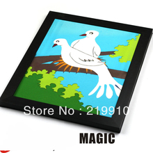 Free shipping Dove Out From Board / Dove Picture To Real Dove  / Stage Magic , Magic Trick 2024 - buy cheap