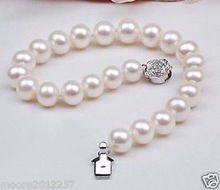Pulsera de perlas blancas de agua dulce de 8-9mm 7,5 pulgadas> Joyería envío gratis 2024 - compra barato