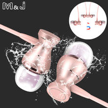 M&J J9 Metal Magnetic Sport Running Earphone In-Ear Earbuds Clarity Stereo Sound With Mic Headset For Mobile Phone MP3 MP4 PC 2024 - buy cheap