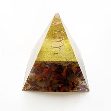 Chakra Stones and Healing Crystals Orgone Pyramidal Figurines Resin Statue Energy Stone Spiritual Healing Home Decor 1pc 2024 - buy cheap