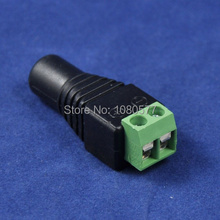 100pcs DC Female Power Jack Adapter Connector Plug 2.1 x 5.5mm For LED Strip CCTV System Light 2024 - buy cheap