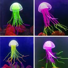 1pcs Glowing Moon Jellyfish Aquarium Decor Artificial Jellyfish Fish Tank Ornament Harmless to all fish For both fresh and salt 2024 - buy cheap