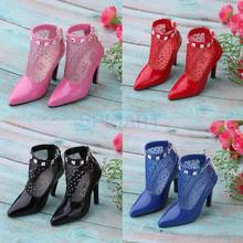 Fashion Ankle Boots 1/3 BJD High Heels for Night Lolita DOD DD SD Dollfie Doll PU Leather Stiletto Shoes Pointed Toe 2024 - buy cheap