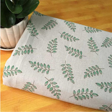 Plant Floral Printed Cotton Linen Fabric DIY Sewing Cotton Linen Blend Fabric Quilting Home Textile Material Pillow Cover Cloth 2024 - buy cheap
