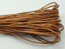 100 Meters Coffee Waxed Cotton Beading Cord 1mm for Bracelet Necklace 2024 - buy cheap