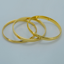 Anniyo 1 peça/atacado dubai bangle feminino ouro cor etíope pulseira áfrica árabe jóias eritreia #007002 2024 - compre barato