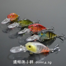 New Arrival Premium Quality Fishing Lures Crankbaits Lot 5pcs 6cm-4.3g Hard Baits Plastic lures Minnow Fishing Tackle 2024 - buy cheap