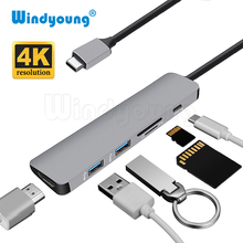 USB C Hub USB-C to HDMI Micro SD/TF Card Reader USB 3.0 Converter Adapter for MacBook Samsung S9/S8 Huawei P20 Pro USB 3.0 Hub 2024 - buy cheap