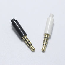 10pcs 3.5mm 4 pole Stereo Plug Gold Plated 1/8" White Black Repair Headphone Male Plugs Audio Connector for Phone MP3 MP4 2024 - buy cheap