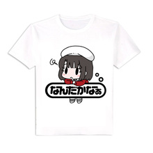 Camiseta masculina katou megumi, camiseta para cosplay de anime saenai heroine no sodate-kata, camiseta para verão 2024 - compre barato