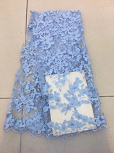 African Beaded Lace Fabric 2018 High Quality Lace Material Blue Wine French Lace Fabric Nigerian Tulle Mesh Lace Fabrics LD2380 2024 - buy cheap