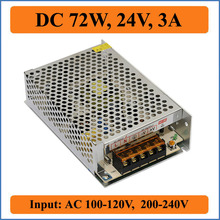72W 24V 3A Switching Power Supply AC Input 100V-240V to DC 24V Output Voltage Transformer For LED Driver Strip lights Display 2024 - buy cheap