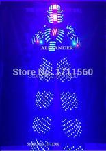 Светодиодный костюм робота/светодиодная одежда/световые костюмы/светодиодные костюмы роботов/костюм робота Александера 2024 - купить недорого