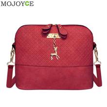 Women Fashion Crossbody Bag PU Leather Shoulder Bag with Deer Pendant Female Soft Messenger Bags Handbag bolsa feminina 2024 - buy cheap