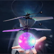 RC F светильник игрушка RC летающий шар мини Heli Дрон светильник самолет шар-Вертолет Встроенный сверкающий светодиодный светильник ing игрушка для детей 2024 - купить недорого