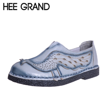 HEE GRAND Woman Loafers Spring Top Soft PU Leather Flats Anti-Slippy Shoes Ethnic Style Women's Shoes Size 40 XWD5225 2024 - buy cheap