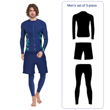 Men's Rashguard Swim Shirt UPF 50+ Snorkeling Swimming Surfing Tops/Bottoms Diving Skins Wetsuits Sun Beachwear Srufing Suits 2024 - buy cheap