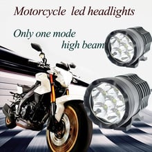Faróis de led para motocicleta rciclo, 12v, 60w, farol de neblina, único feixe auxiliar, lâmpada de trabalho, farol de carro para moto rbike 2024 - compre barato