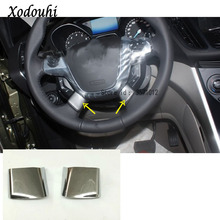 Kit de volante para coche Ford Kuga Escape 2013, 2014, 2015, 2016, diseño de palo dedicado, ABS cromado, molduras de Interior, pieza de chasis, 2 uds. 2024 - compra barato