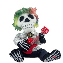 30cm Explosion head guitar ghost Electric plush doll toy Kids Halloween creative funny toys mouth will move singing rag dolls 2024 - buy cheap