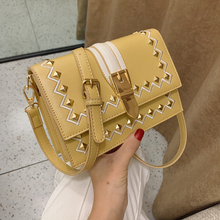 Luxury Brand Female Square Bag 2019 Fashion New Quality PU Leather Women's Designer Handbag Rivet Chain Shoulder Messenger bags 2024 - buy cheap