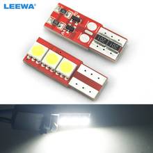 LEEWA 2pcs  Super White T10/W5W/194/168 5050 3LED NO ERROR CANBUS Car LED Light Bulbs Door Light 12V  #CA1644 2024 - buy cheap