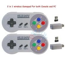 Mando inalámbrico 2,4G para SNES, Super Nintendo Classic MINI, PC, Windows, USB, 2 unidades 2024 - compra barato