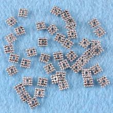 OMH wholesale jewelry 275PCS 3mm Tibetan Silver Metal Square Spacer Beads suitable for jewelry/Free shipping ZL234 2024 - buy cheap