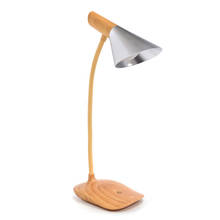 Usb Rechargeable Led Desks Table Lamp Adjustable Intensity Reading Light Press Switch Wood Grain Desk Lamps Table Lamps 2024 - buy cheap