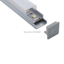 Набор из 10X1 м, u-образный светодиодный профиль, встраиваемый квадратный светодиодный алюминиевый корпус с пластиной для потолочных настенных ламп 2024 - купить недорого