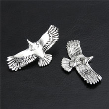 Pingentes amuletos de águia, cores prateadas de zinco para fazer jóias diy artesanato feito à mão a2808 2024 - compre barato