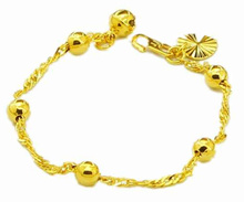 Pulseira feminina, bracelete para mulheres, em ouro e dourado, verdadeiro 24k 2024 - compre barato