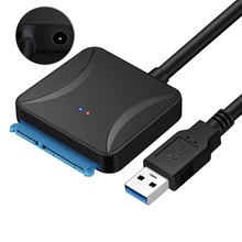 USB 3,0 для SATA 7 + 15 Pin SATAIII 3,0 адаптер кабель для 2,5 дюймового HDD SSD жесткого диска ноутбука жесткого диска SSD 2024 - купить недорого