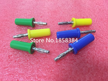 Free Shipping 10pcs/lot 4mm Banana Plug High Quality Cooper with Nickle Plated Banana Head Black/Red/Yellow/Blue/Green Color 2024 - buy cheap