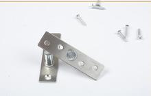 Accesorios tipo T para puerta de resorte de piso de vidrio, acero inoxidable, soporte de eje superior de cuatro orificios Simple, eje fijo 2024 - compra barato