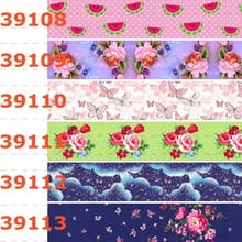 10yards - different sizes -Flowers pattern Grosgrain ribbon -beautiful flowers pattern printed ribbon 2024 - buy cheap