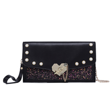 Women Causal Day Clutches Fashion Chains Handbags Female Pu Clutches Envelope Bag 2024 - buy cheap