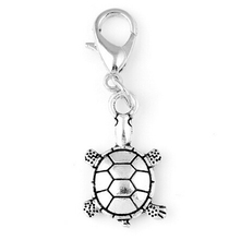 20 pçs/lote Animal Sea Turtle Pingente Flutuante Encantos Com Fecho Da Lagosta Para Medalhão De Vidro Magnético 2024 - compre barato